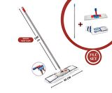 FLORA 3'LÜ MOP SETİ (KROM SAP, MİKROFİBER BEZ, MOP APARATI)