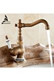 Banyo Lavabo Bataryası Antik Pirinç Yeni 5 Yıl Garantili Ithal