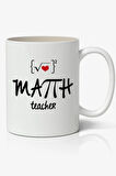Kişiye Özel Matematik Öğretmeni Öğretmene Hediye Beyaz Kupa - Öğretmenler Günü