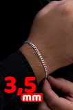 Erkek Gümüş Bileklik - Gurmet Model 925 Ayar Sertifikalı Damgalı Gümüş Bileklik