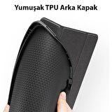 Polham Apple iPad 10.2 2022 Kalem Bölmeli Mıknatıslı Standlı Tablet Kılıfı,Kamera Korumalı Uyku Modlu