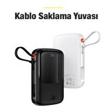 Baseus Mini 20 W Iphone 13 13 Pro 13 Pro Max 10000 mAh Hızlı Şarj Powerbank Siyah 