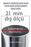 16 Adet Sessiz Tip Sandalye Pabucu Masa Sandalye Zemin Koruyucu 2,1 Cm Siyah