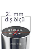 16 Adet Sessiz Tip Sandalye Pabucu Masa Sandalye Zemin Koruyucu 2,1 Cm Beyaz