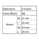 GCU-6006 Çata Uçlu Kablo Ucu 100 Adet