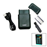 Seyahat Tipi 2In1 Sıfır Sakal - Çizim Tıraş Makinesi Usb Şarjli V-390 (4987)