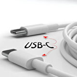 Apple 15/15 Pro Type-C to Type-C Hasır Örgü Hızlı Şarj Kablosu (1m) (4987)