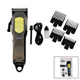 Kesim Ayar Mandalli Usb Şarjli - Lcd Göstergeli Saç Kesme Tıraş Makinesi Gövde Krom Kaplama Shc-4396 (4987)