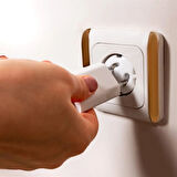 Bebek Çocuk Priz Koruma Kapağı (6 Adet) Çocuk Güvenliği, Priz Muhafazası, Priz Kapatıcı (4987)