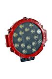 Btm Otomotiv 51 Watt 17 Ledli Off Road Sis Gündüz Farı Projektör Lambası 17 cm