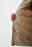Erkek Mont BEJ Kapüşonlu Termo Dolumlu ve İç Astarlı 6 Cep Dik Yaka Mont NCS JEANS 4988