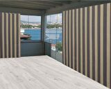 Ceylan Home Balkon Perdesi Gri Krem Çizgili 375x250