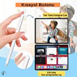 Apple iPad 11 inc 3 Nesil Kablosuz Şarj Olabilen Eğime Duyarlı Avuç İçi Reddetme Özellikli (2. Nesil) Kalem 