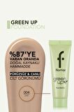 Flormar Yarı Mat Bitişli Su Bazlı Vegan Fondöten (soğuk Alt Ton) - Green Up Foundation - 004 - 4251903322232
