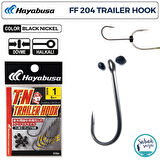Hayabusa FF 204 T.N Trailer Delikli Tekli İğne Teflon Siyah #1 (6 Adet)