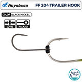Hayabusa FF 204 T.N Trailer Delikli Tekli İğne Teflon Siyah #1 (6 Adet)