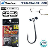 Hayabusa FF 204 T.N Trailer Delikli Tekli İğne Teflon Siyah #1/0 (6 Adet)
