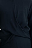 Kız Çocuk Siyah Düğümlü 4-12 Yaş Sweatshirt - 23331-4