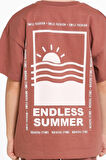 Kahve Endless Summer Sırt Baskılı 5-9 Yaş Takım - 2494-3