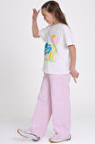 Pembe Sunshine Fun Baskılı 9-13 Yaş Takım - 2484-1