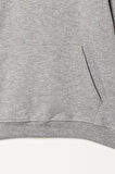 Erkek Çocuk Gri Bisiklet Yaka Kanguru Cepli 5-13 Yaş Sweatshirt- 3534-4