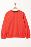Erkek Çocuk Mercan Bisiklet Yaka Basic 5-13 Yaş Sweatshirt- 3535-12