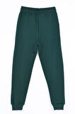 Erkek Çocuk Koyu Yeşil Beli Lastikli 7-13 Yaş Jogger Eşofman Alt - 65134-3