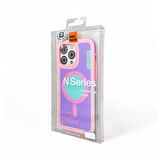 iPhone 16 pro Pembe Magsafe Kılıf Uyumlu Premium Kılıf Güçlendirilmiş Köşe + Kamera + Shockproof