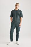 DeFacto Comfort Regular Fit Rahat Kalıp Bisiklet Yaka Baskılı Kısa Kollu Ağır Kumaş Tişört B4221AX24SPGN1082