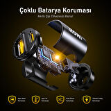 Aohi Superauto Araç İçi Şarjı, 2 Portlu PD 65W Type-C ve USB-A Girişli, USB, Hızlı Şarj Çakmaklık Adaptörü, Siyah