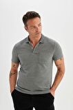 DeFacto Slim Fit Kısa Kollu Polo Tişört D0031AX24SMGR210