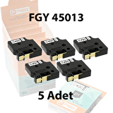 Foogy Dymo D1 Muadili Etiket Plastik Beyaz - 12 mm x 7 mt - 45013 - Eko Paket 5 li