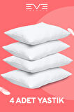 4 Adet Micro Silikon Elyaf Nonwoven Yıkanabilir Antialerjik Ev Ve Hotel Yastık 50x70cm 700 gr