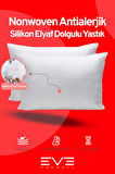 4 Adet Micro Silikon Elyaf Nonwoven Yıkanabilir Antialerjik Ev Ve Hotel Yastık 50x70cm 700 gr
