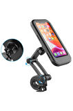 PORTATİF UNİVERSAL MOTOSİKLET BİSİKLET SU GEÇİRMEZ TELEFON TUTUCU DOKUNAMTİK