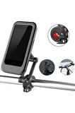 PORTATİF UNİVERSAL MOTOSİKLET BİSİKLET SU GEÇİRMEZ TELEFON TUTUCU DOKUNAMTİK