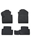 Ford Connect 2013-2022 ile Uyumlu Carbon Desenli Ultra Premium Havuzlu Oto Paspas