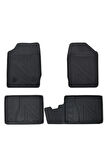 Renault Clio 2 1998-2005 ile Uyumlu Carbon Desenli Ultra Premium Havuzlu Oto Paspas