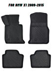 Bmw X1 2009-2015 ile Uyumlu Carbon Desenli Ultra Premium Havuzlu Oto Paspas