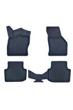 Seat Leon(Manuel) 2020+ ile Uyumlu Carbon Desenli Ultra Premium Havuzlu Oto Paspas