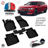 S-Dizayn VW Passat B9 4D Havuzlu Paspas 2024 Üzeri A+ Kalite