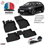 S-Dizayn VW Taigo 4D Havuzlu Paspas 2021 Üzeri A+Kalite