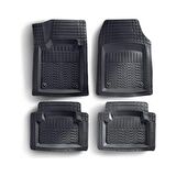 Renault Twingo 1993-2008 Araca Uyumlu 4D Elegance Kutulu Siyah Oto Paspas Takımı