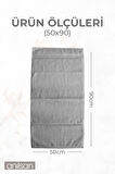 4'lü Boncuk Beyaz El Havlusu - 50x90 Cm, 225 Gr, %100 Pamuk, Spa Ve Otel Havlusu, Günlük Kullanıma Uygun