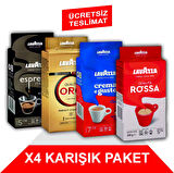 Espresso Classico Italiano + Qualità Oro + Crema e Gusto + Qualità Rossa  Filtre Kahve (250gr) 4'Lü Paket