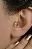 Kuzey Yıldızı Halka Tragus Piercing Helix Kıkırdak Üst Lob
