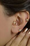 Kuzey Yıldızı Halka Tragus Piercing Helix Kıkırdak Üst Lob