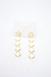 Vc Yonca Küpe - Beyaz
