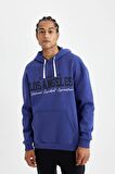 DeFactoFit NBA Los Angeles Lakers Oversize Geniş Kalıp Bisiklet Yaka Kalın Sweatshirt C9255AX24AUPR76