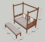 MANDU” Exclusive Ahşap Bahçe Yatağı (daybed)